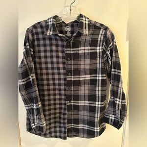 Wonder Nation boys long sleeve button down shirt. Size L(10-12)